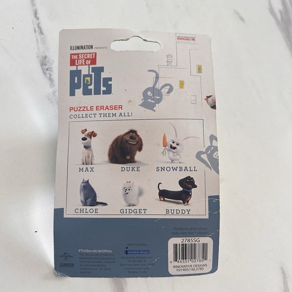 The Secret Life Of Pets Chloe Puzzle Eraser Illumination New Older Stock UU - Picture 2 of 2
